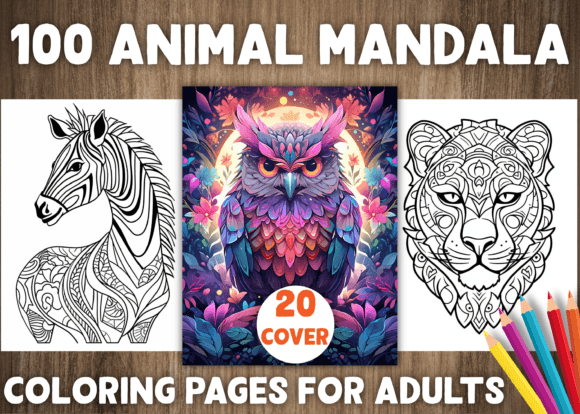 100 Animal Mandala Coloring Pages - KDP