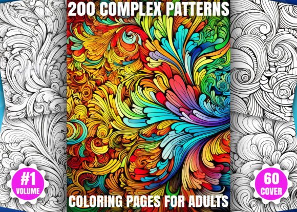 200 Complex Patterns Coloring Pages- KDP