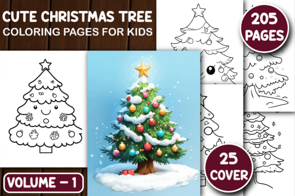 205 Cute Christmas Tree Coloring Pages: A Practical Resource for Educators, Creators, and Small Business Owners