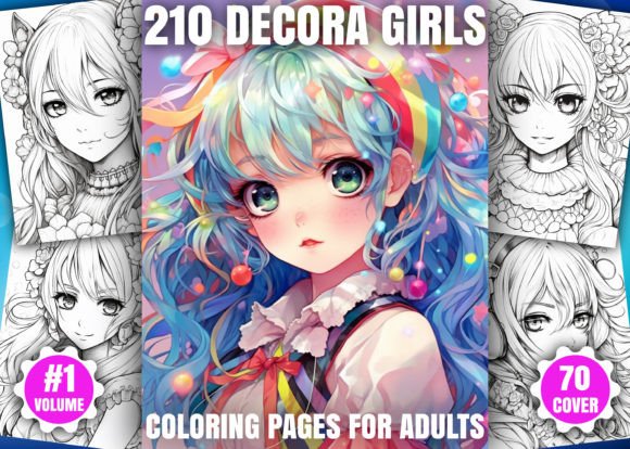 210 Decora Girls Coloring Pages - KDP