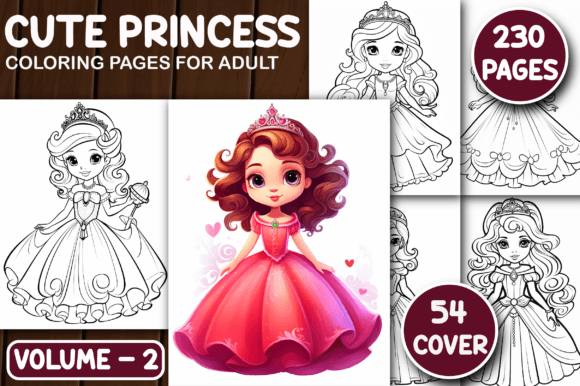 230 Cute Princess Coloring Page for Kids: A Smart Choice for Creators & Educators