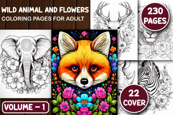 230 Wild Animal and Flowers Color Pages: A Strategic Creative Asset for Today’s Digital Creators