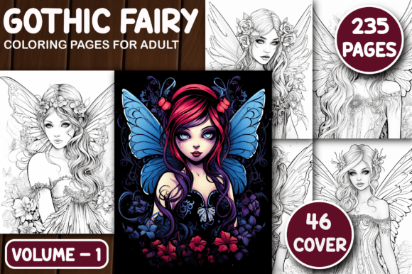 235 Gothic Fairy Coloring Pages for Adults: A Complete Digital Bundle Guide