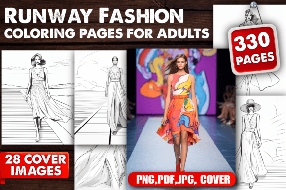 330 Fashion in Runway Coloring Pages