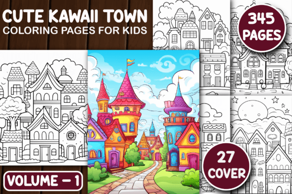 345 Cute Kawaii Town Coloring Pages V 1: A Practical Evaluation for Creators and Educators