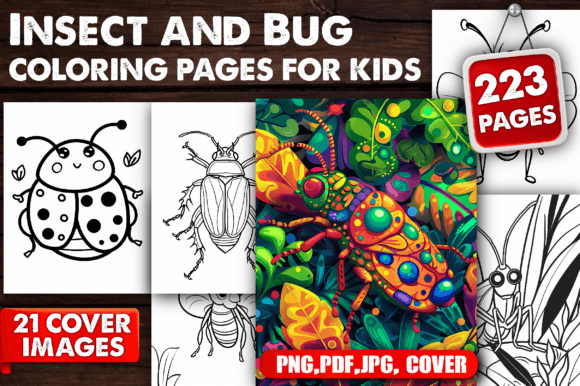 Insect and Bug Coloring Pages for Kids