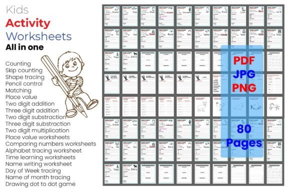 Kids Activity Worksheets All in One- 01