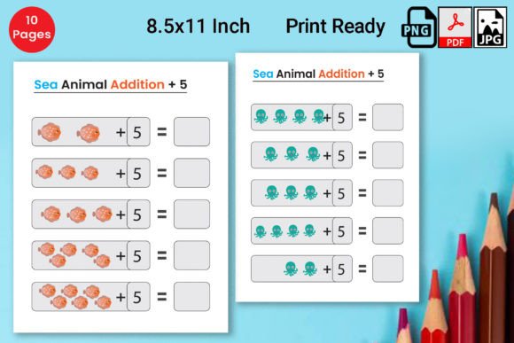 Kids Math Addition with 5 Worksheets: A Thoughtfully Designed Learning Resource for Real-World Skill Building